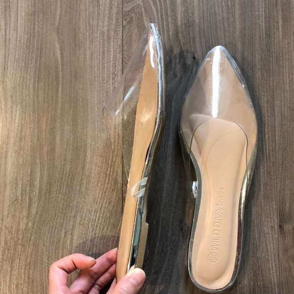 *SOLD on EBAY* Forever21 wild diva 5.5 clear flats - Picture 2 of 5